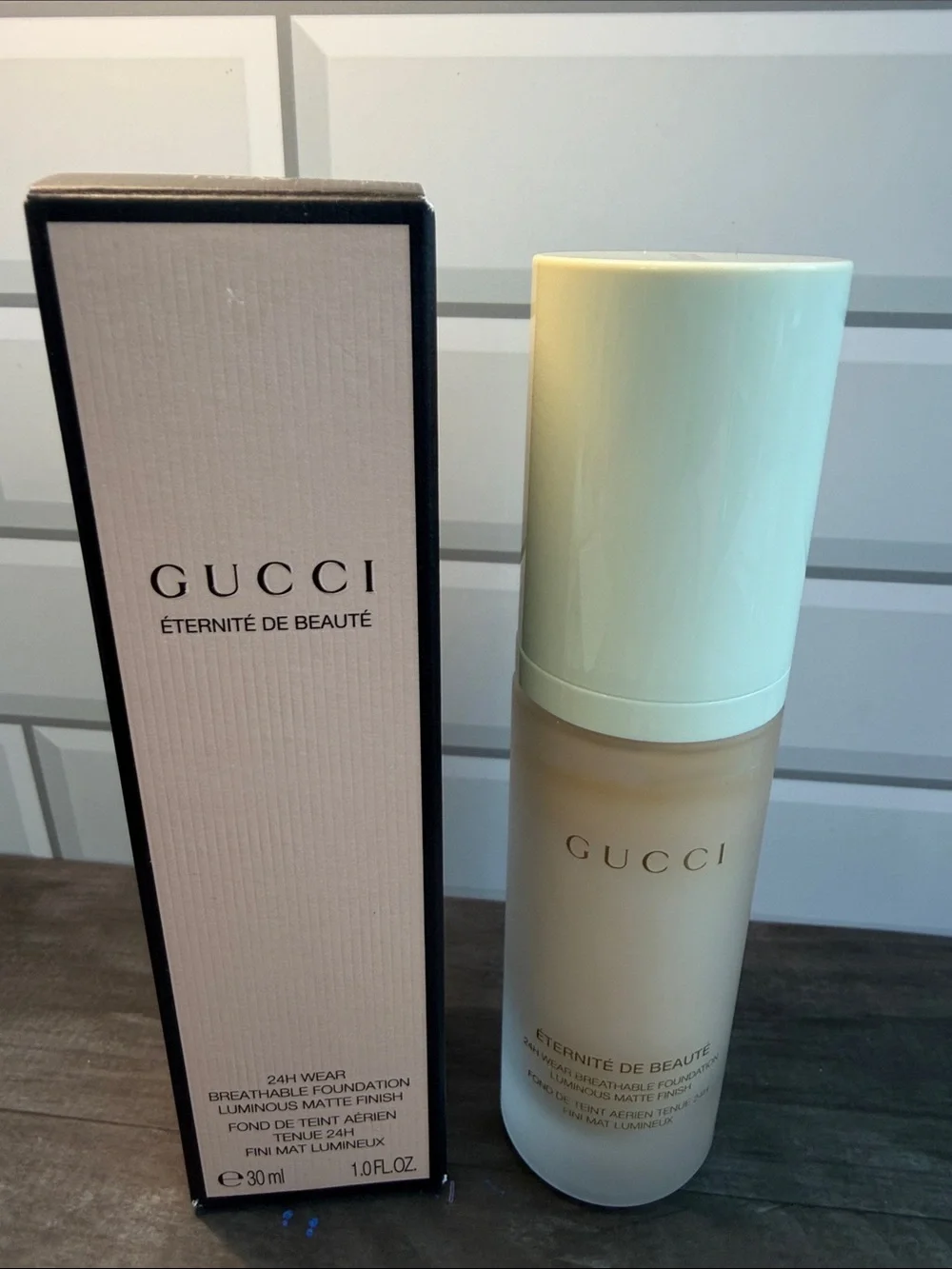 Gucci Foundation Bottle in Cream and Soft Yellow